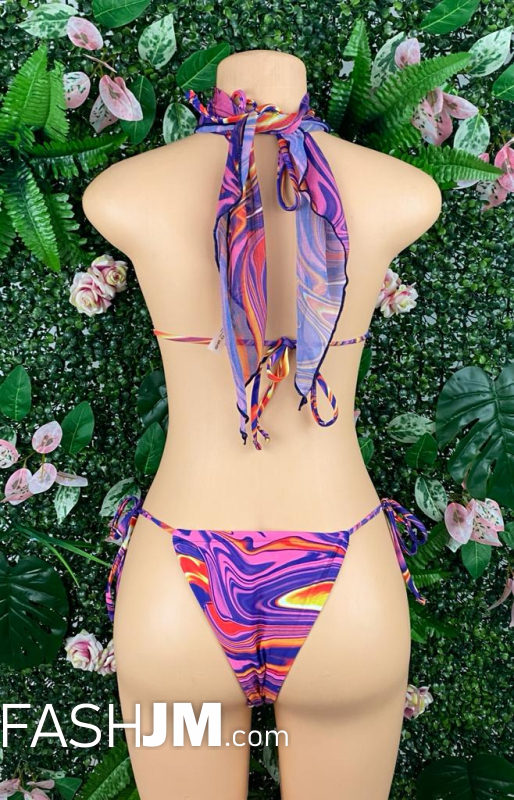  Swimsuit Purple Swirl image1