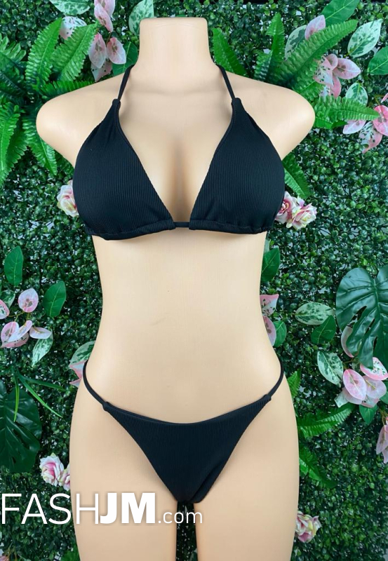  Two Piece Swimsuit Black image0