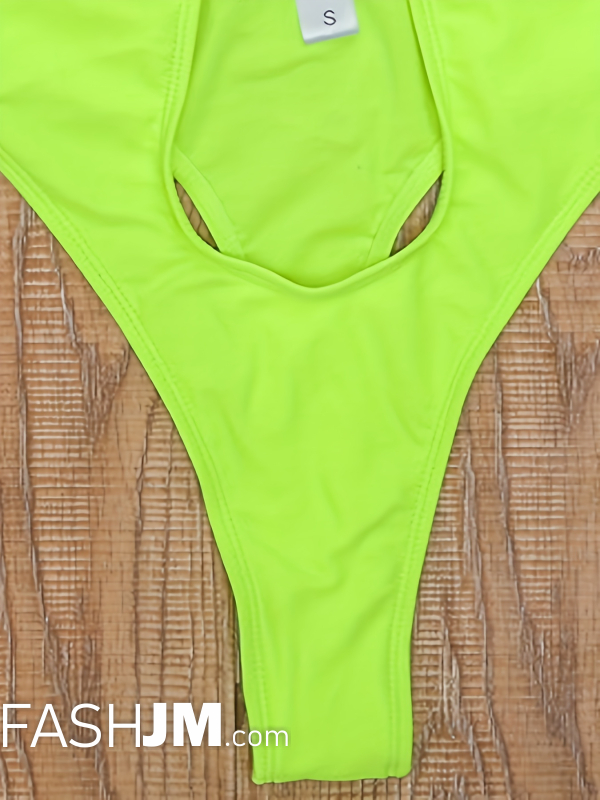  Halter Neck One Piece Swimsuit image3