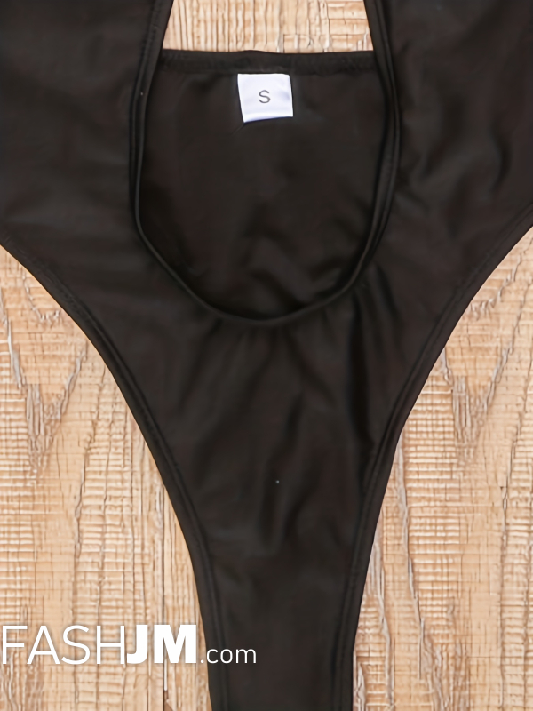  Halter Neck One Piece Swimsuit image4