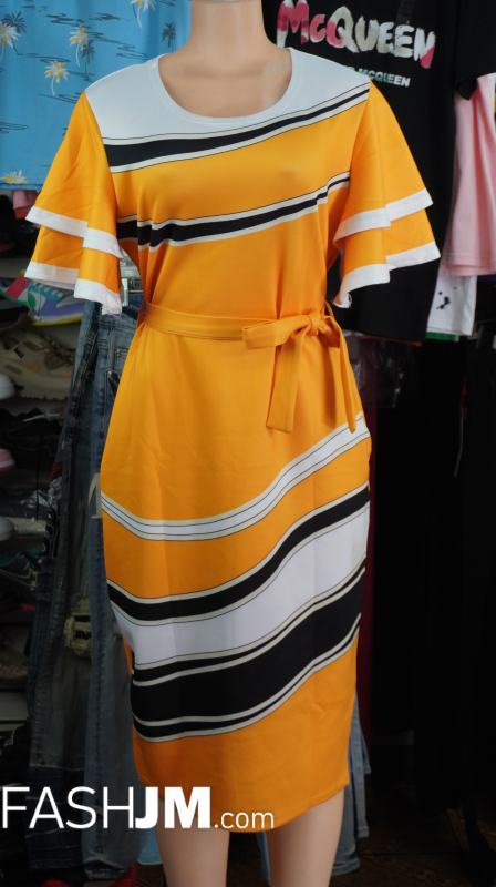  Yellow Swirl Dress image0