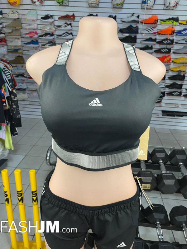  Black Adidas Crop Top image0